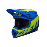 KASK BELL MX-9 MIPS DISRUPT MATTE CLASSIC BLUE/HI-VIZ YELLOW