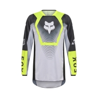 BLUZA MOTOCYKLOWA FOX 180 COLLECT GREY/YELLOW