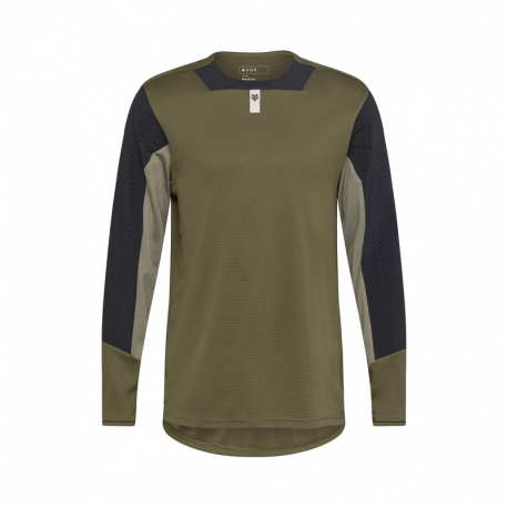 KOSZULKA ROWEROWA Z DŁUGIM RĘKAWEM FOX DEFEND OLIVE GREEN