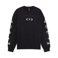 BLUZA FOX IMAGE COSMO OVERSIZED FLEECE CREW BLACK