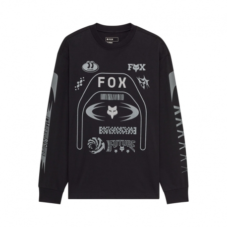 KOSZULKA Z DŁUGIM RĘKAWEM FOX IMAGE COSMO MW OVERSIZED BLACK