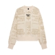 BLUZA FOX LADY CIRCA 74 OVERSIZED FLEECE CREW OFF WHITE