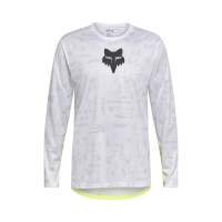 KOSZULKA ROWEROWA Z DŁUGIM RĘKAWEM FOX RANGER LUNAR SE WHITE