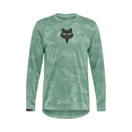 KOSZULKA ROWEROWA Z DŁUGIM RĘKAWEM FOX RANGER TRU DRI PINE
