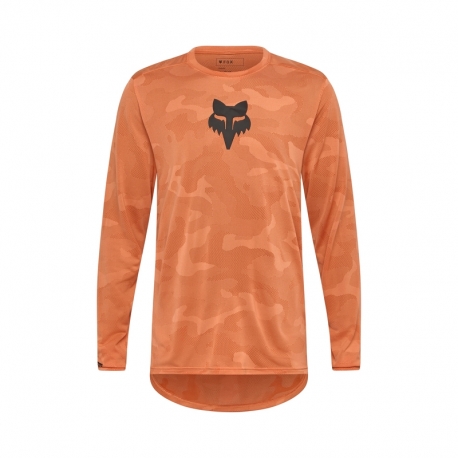 KOSZULKA ROWEROWA Z DŁUGIM RĘKAWEM FOX RANGER TRU DRI CORAL