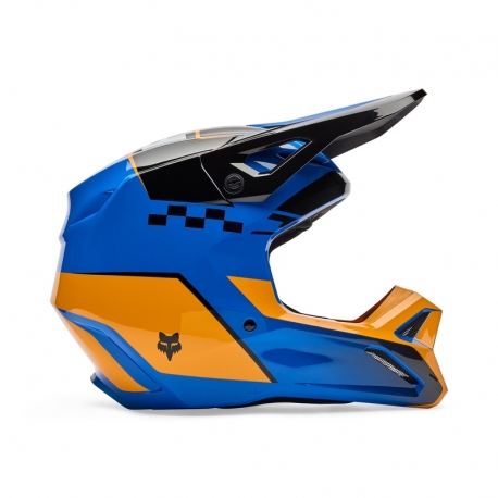 KASK MOTOCYKLOWY FOX V1 COLLECT BLUE
