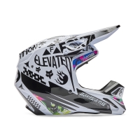 KASK MOTOCYKLOWY FOX V1 IMAGE COSMO WHITE BLACK