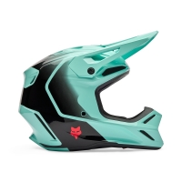 KASK MOTOCYKLOWY FOX V3 DRIP TURQUOISE