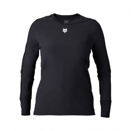 KOSZULKA ROWEROWA Z DŁUGIM RĘKAWEM FOX LADY DEFEND THERMAL BLACK