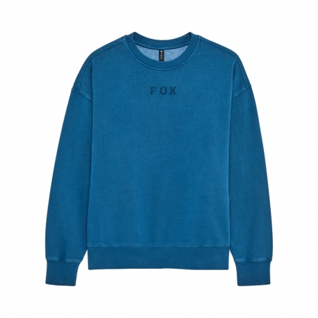 BLUZA FOX WORDMARK OVERSIZED FLEECE CREW TWILIGHT