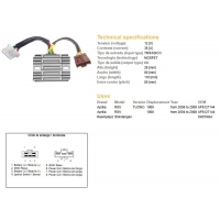 DZE REGULATOR NAPIĘCIA APRILIA RSV 1000 '04-'08 TUONO 1000 '06-'09 (SH579GA) (AP8127144) (ESR549)