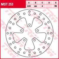 TRW ZF PROMOCJA TARCZA HAMULCOWA PRZÓD / TYŁ APRILIA SCARABEO 250 07-10, LEONARDO 250 99-04, SPORT CUBE 300 08-13 (PROMOCJA)
