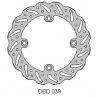 DELTA BRAKING TARCZA HAMULCOWA TYŁ HUSQUARNA CR/WR 125 '00-13, TR/TC/WR 250 '00-13, TE/TC 450/510/610 '05-10, WAVE (220X112X4MM)
