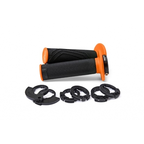DOMINO MANETKI (GRIPY) OFF ROAD D-LOCK 2T / 4T (Z ADAPTERAMI ROLGAZU - KTM, HUSQVARNA, GASGAS, HONDA, KAWASAKI, SUZUKI, YAMAHA I