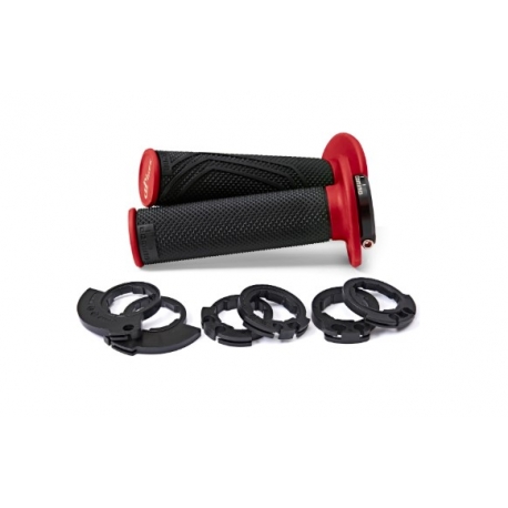 DOMINO MANETKI (GRIPY) OFF ROAD D-LOCK 2T / 4T (Z ADAPTERAMI ROLGAZU - KTM, HUSQVARNA, GASGAS, HONDA, KAWASAKI, SUZUKI, YAMAHA I