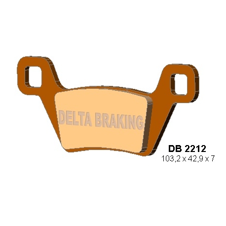 DELTA BRAKING KLOCKI HAMULCOWE KH600 KYMCO MXU - ZASTĘPUJĄ DB2212MX-D ORAZ DB2212QD-D