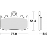 TRW ZF KLOCKI HAMULCOWE KH335 SINTER STREET BMW R 1100 S 01-05, R 1150 GS / ADV / R / RT 01-06, K 1200 GT / RS 01-08, K 1200 S 0