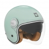 NOX PREMIUM KASK OTWARTY JET HERITAGE SOLID KOLOR MIĘTOWY ROZMIAR S
