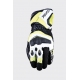 FIVE GLOVES RĘKAWICE SKÓRZANE RFX4 EVO KOLOR CZARNY/ŻÓLTY FLUO ROZMIAR 10 (L)