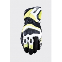 FIVE GLOVES RĘKAWICE SKÓRZANE RFX4 EVO KOLOR CZARNY/ŻÓLTY FLUO ROZMIAR 10 (L)