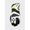 FIVE GLOVES RĘKAWICE SKÓRZANE RFX4 EVO KOLOR CZARNY/ŻÓLTY FLUO ROZMIAR 10 (L)