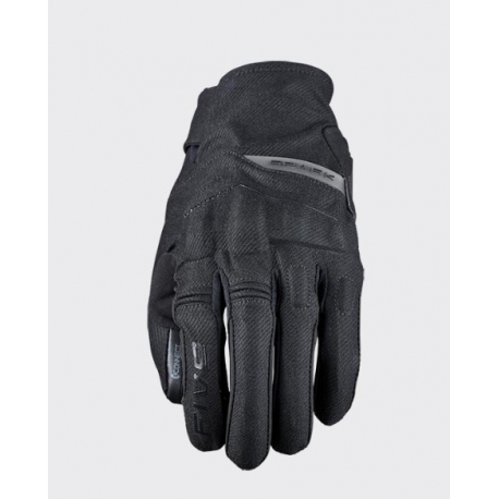 FIVE GLOVES RĘKAWICE SKÓRZANO-TEKSTYLNE SPARK KOLOR CZARNY ROZMIAR 11 (XL)