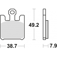 TRW ZF KLOCKI HAMULCOWE KH369 SINTER STREET KAWASAKI ZX6RR 03-06, ZX6R 636 03-06, PRZÓD (PROMOCJA)