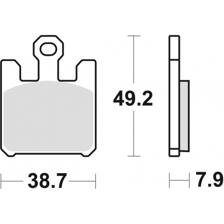TRW ZF KLOCKI HAMULCOWE KH369 SINTER STREET KAWASAKI ZX6RR 03-06, ZX6R 636 03-06, PRZÓD (PROMOCJA)