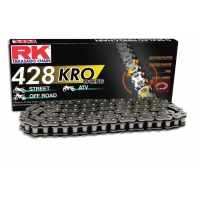 RK ŁAŃCUCH NAPĘDOWY 428KRO-140 (O-RING) ZAKUWKA (CLF) W ZESTAWIE KOLOR STANDARD (POJEMNOŚĆ: DO 250 CCM) (24 KN)