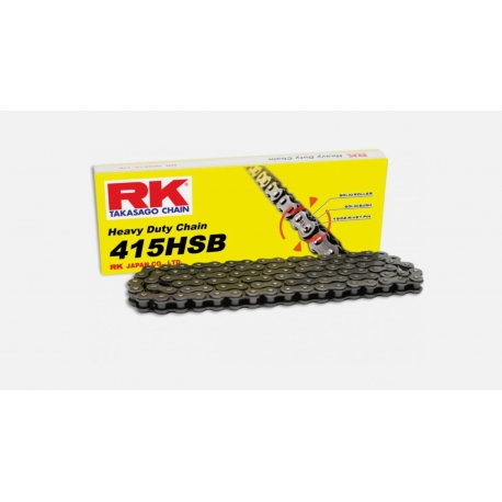 RK ŁAŃCUCH NAPĘDOWY 415HSB-136 ZAPINKA (CL) W ZESTAWIE KOLOR STANDARD (POJEMNOŚĆ: DO 110 CCM) (18,3 KN)