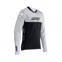 LEATT KOSZULKA ROWEROWA MTB GRAVITY 4.0 JERSEY WHITE KOLOR BIAŁY/CZARNY ROZMIAR L