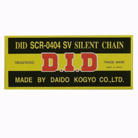 DID ŁAŃCUSZEK ROZRZĄDU SCR0404SV-100 (100-OGNIW) ZAKUTY (ZAMKNIĘTY)