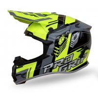PROGRIP KASK CROSS PG3080 SPIRITS KOLOR ŻÓŁTY FLUO CZARNY SZARY ROZM. XL (380-347) ( HOMOLOGACJA ECE 22R06, ZAPIĘCIE DD )