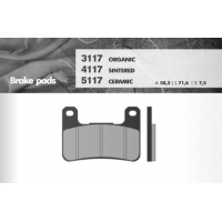 BRENTA KLOCKI HAMULCOWE KH379 SUZUKI GSXR/VZR/M1800, KAWASAKI ZX10/Z1000, PRZÓD (FT 3117)