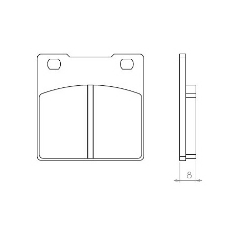 BRENTA KLOCKI HAMULCOWE KH063 (ORGANIC) SUZUKI GS/GSX/GSF/GSXR/RF/SV- TYŁ