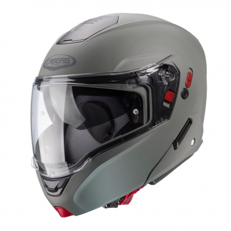CABERG KASK SZCZĘKOWY FLIP-UP MODEL HORUS X SOLID KOLOR SZARY MAT KAMO ROZMIAR L (PINLOCK W ZESTAWIE)