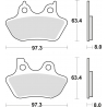 TRW ZF KLOCKI HAMULCOWE KH400 SINTER STREET HARLEY-DAVIDSON XL / XLH 883 99-03, XL 1200 00-03, FLHR / FLHT / FLSTC / FLTRI / FXD