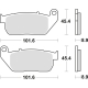 TRW ZF KLOCKI HAMULCOWE KH381 SINTER STREET HARLEY-DAVIDSON XL 883 03-15, XL 1200 04-13, PRZÓD