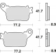 TRW ZF KLOCKI HAMULCOWE KH436 SINTER CB 600 HORNET 07-15, CBR 600 RR 07-16, CBR 1000 FIREBLADE 06-19, KAWASAKI ZX6R 636 13-, ZX1