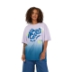 T-SHIRT FOX LADY HELLO FUTURE OVERSIZED LILAC L