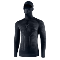 KOSZULKA TERMOAKTYWNA Z KOMINIARKĄ REBELHORN THERM 2 2W1 BLACK GREY XS/S