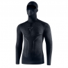 KOSZULKA TERMOAKTYWNA Z KOMINIARKĄ REBELHORN THERM 2 2W1 BLACK GREY XS/S