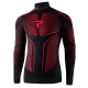 KOSZULKA TERMOAKTYWNA Z DŁUGIM RĘKAWEM REBELHORN THERM 2 BLACK RED XS/S