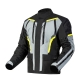 KURTKA MOTOCYKLOWA TEKSTYLNA OZONE TOUR 3 BLACK GREY FLUO YELLOW