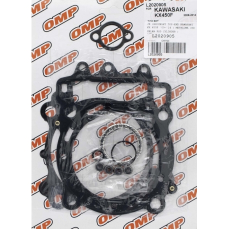 JR (OMP) WYPRZEDAŻ USZCZELKI TOP-END KAWASAKI KXF 450 '09-'14 ( METALOWA USZCZELKA POD CYLINDER )
