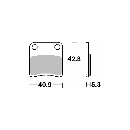 SBS PROMOCJA KLOCKI HAMULCOWE KH257/2 STREET STANDART CERAMIC KOLOR CZARNY