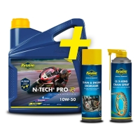 PUTOLINE OLEJ SILNIKOWY 4T 100% SYNTETYK N-TECH® PRO R+ 10W50 4L (AKC)