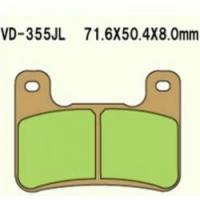 VESRAH KLOCKI HAMULCOWE KH379 SPIEK METALICZNY (ZŁOTE) GSXR 750 '04-'09 GSXR 1000 '04-'09 ZX 10R '08-'10 KH379 (MADE IN JAPAN)