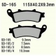 VESRAH KLOCKI HAMULCOWE KH261 / KH281 SPIEK METALICZNY (ZŁOTE) (8,5MM) (MADE IN JAPAN)