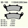VESRAH KLOCKI HAMULCOWE KH261 / KH281 SPIEK METALICZNY (ZŁOTE) (8,5MM) (MADE IN JAPAN)